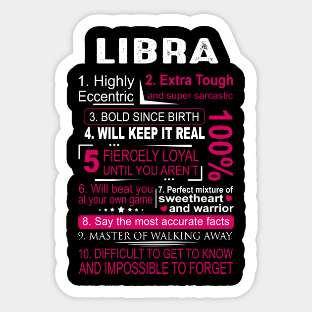 LIBRA ZODIAC Sticker by BTTEES